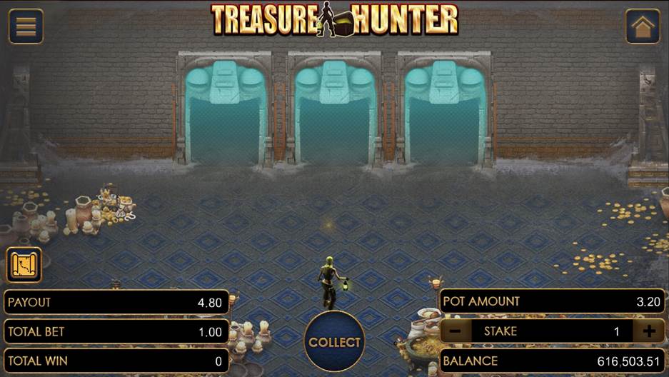 Treasure Hunter on the first 3 doors of Level 2